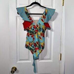 NWT SOL + SORBET Miami Luxury One Piece Swimsuit (Size: SMALL)